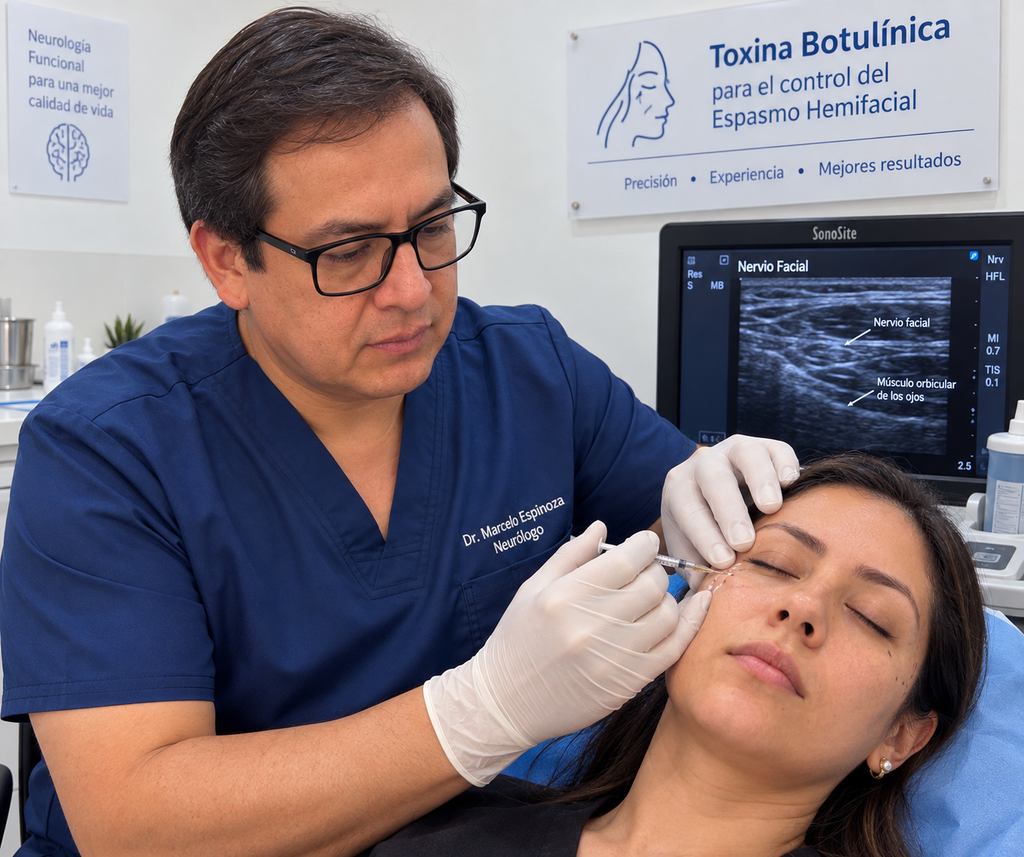 Espasmo hemifacial botox